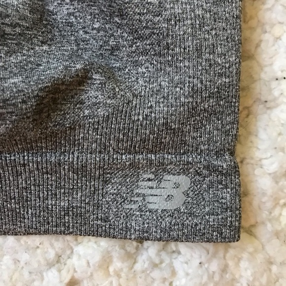 NEW BALANCE:Gray/Black Stretch Low Impact Bra Sz M - Picture 5 of 9